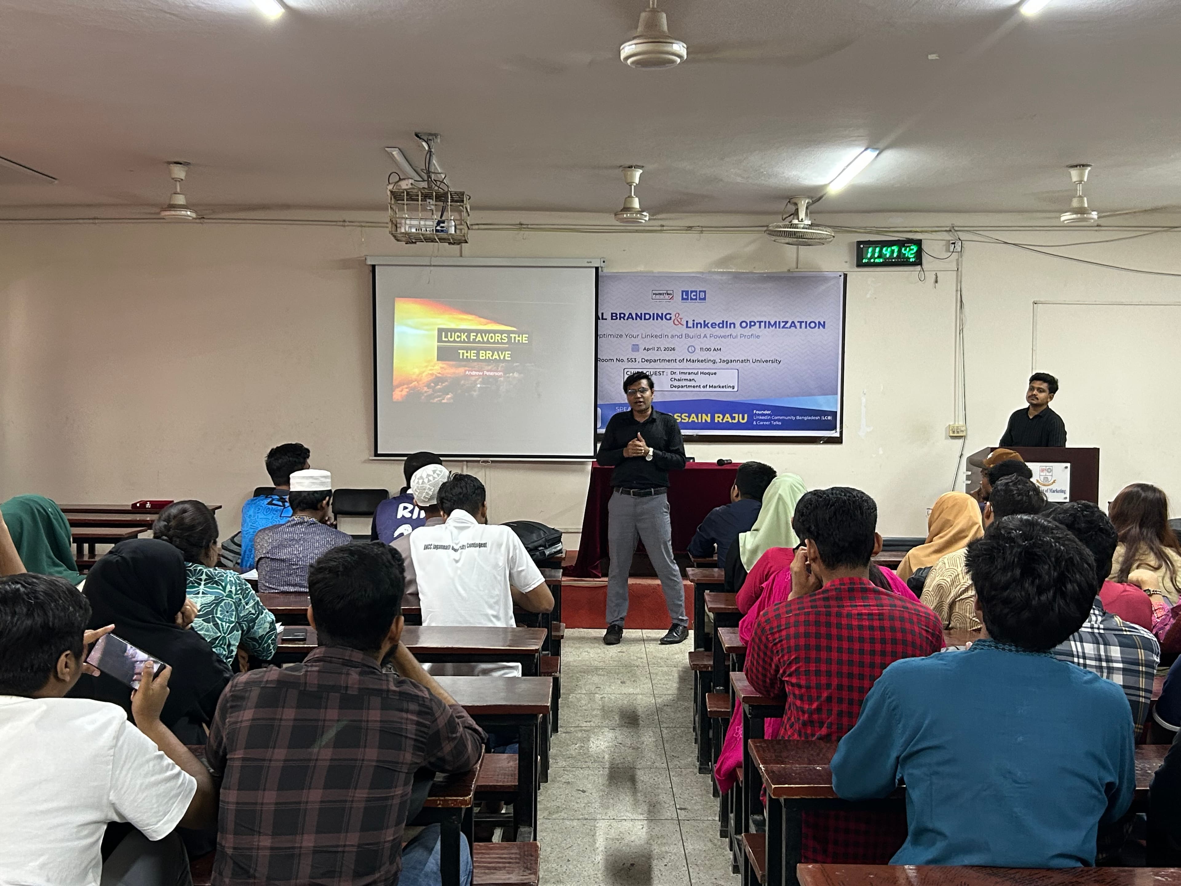 LCB session at university campus