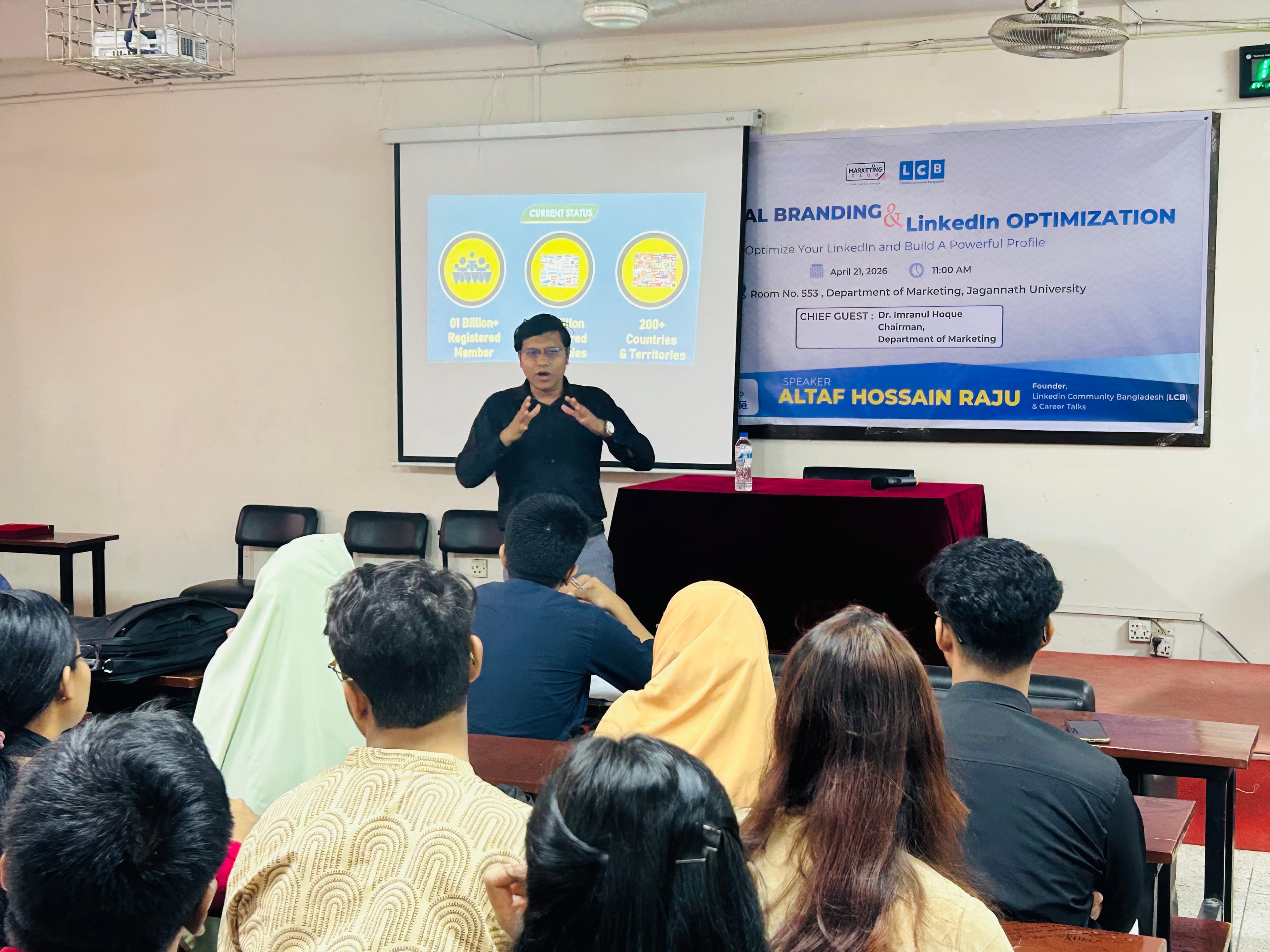 LCB session at university campus