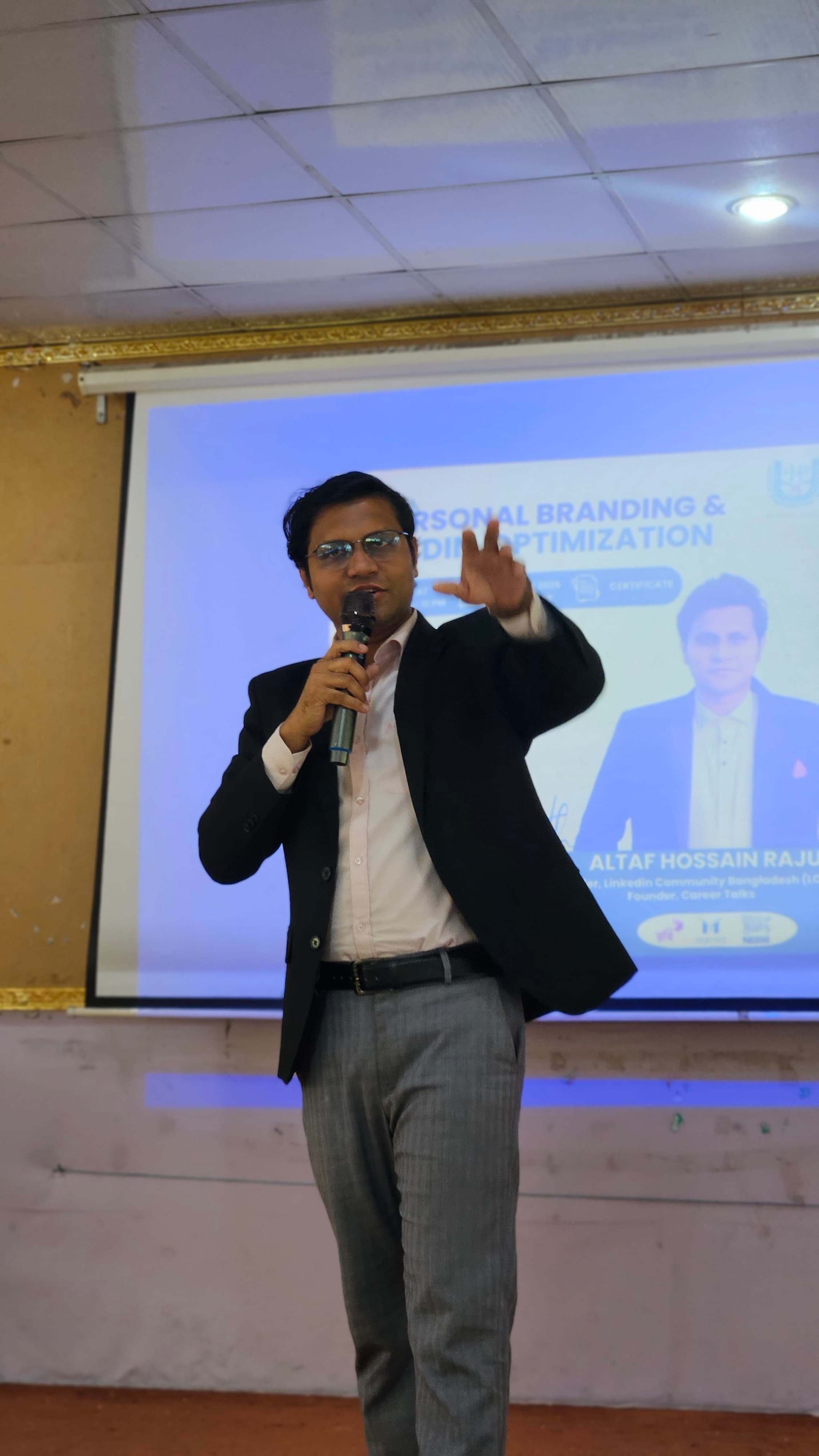 Speakers and founders at an LCB event